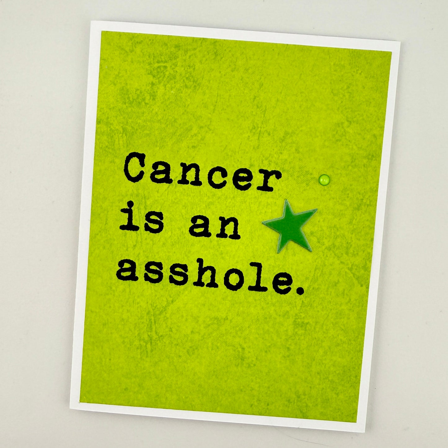 Cancer is an Asshole card