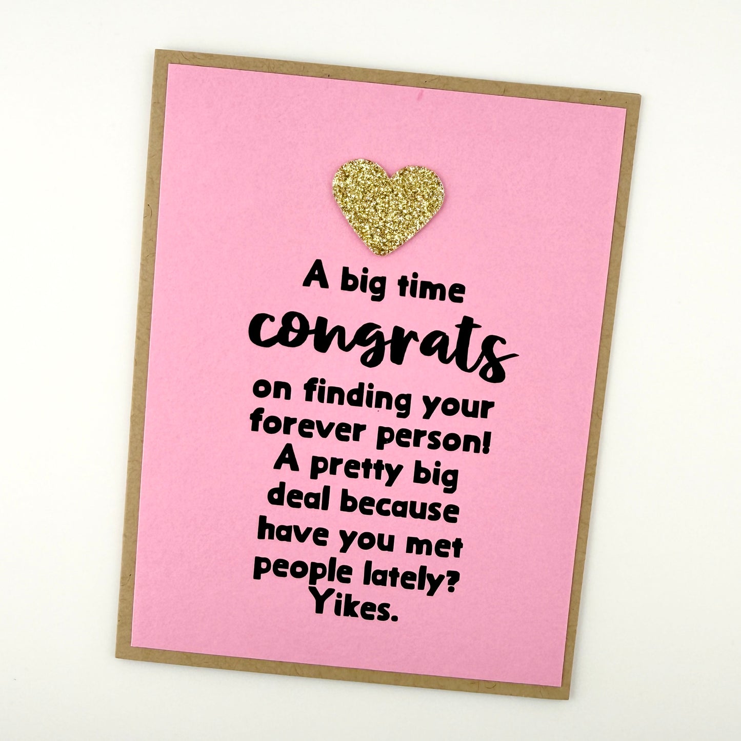 Finding Your Forever Person wedding card