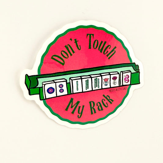 Don’t Touch Rack Mahjong vinyl sticker