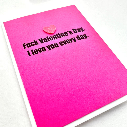 Val Fuck Valentines Day card