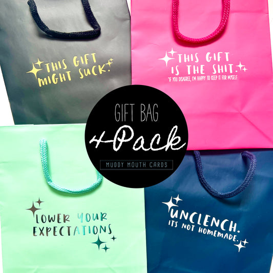 4-Pack Gift Bags