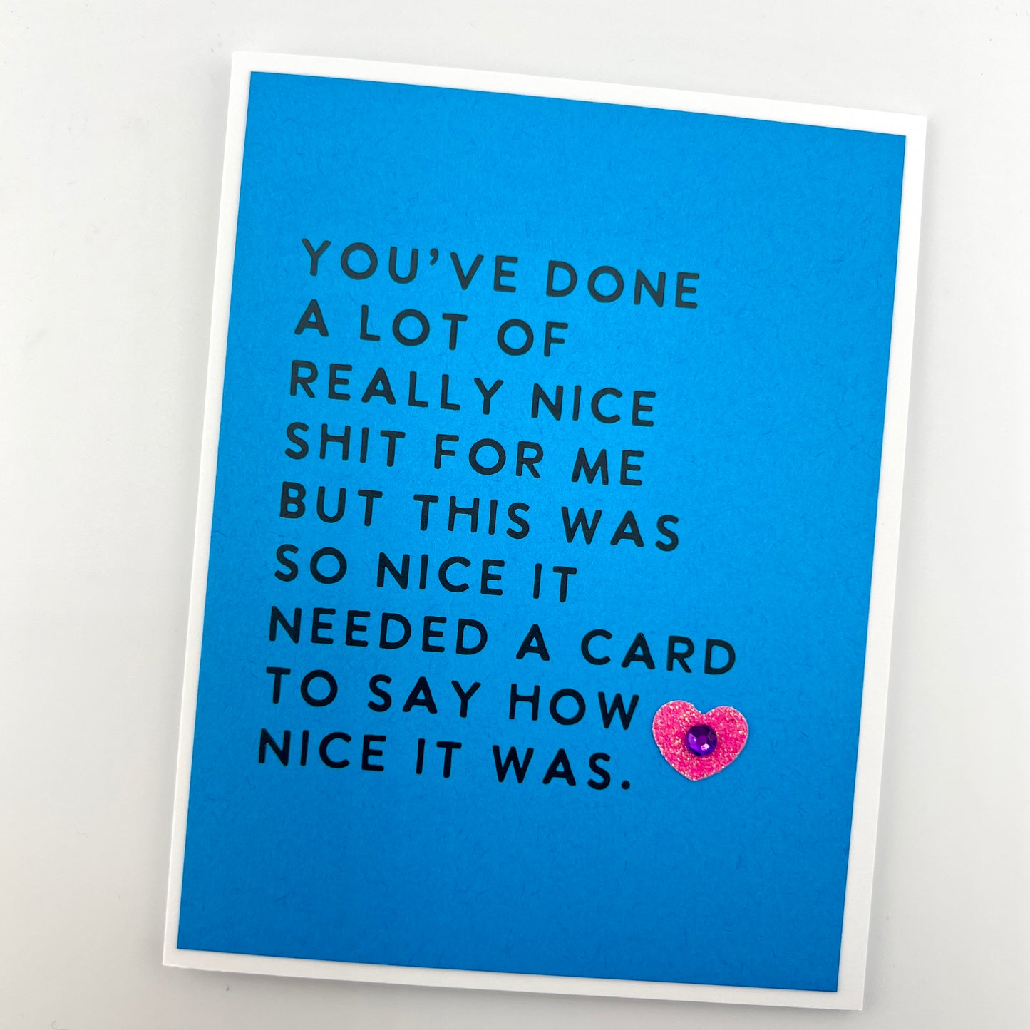 So Nice it Needed a Card card