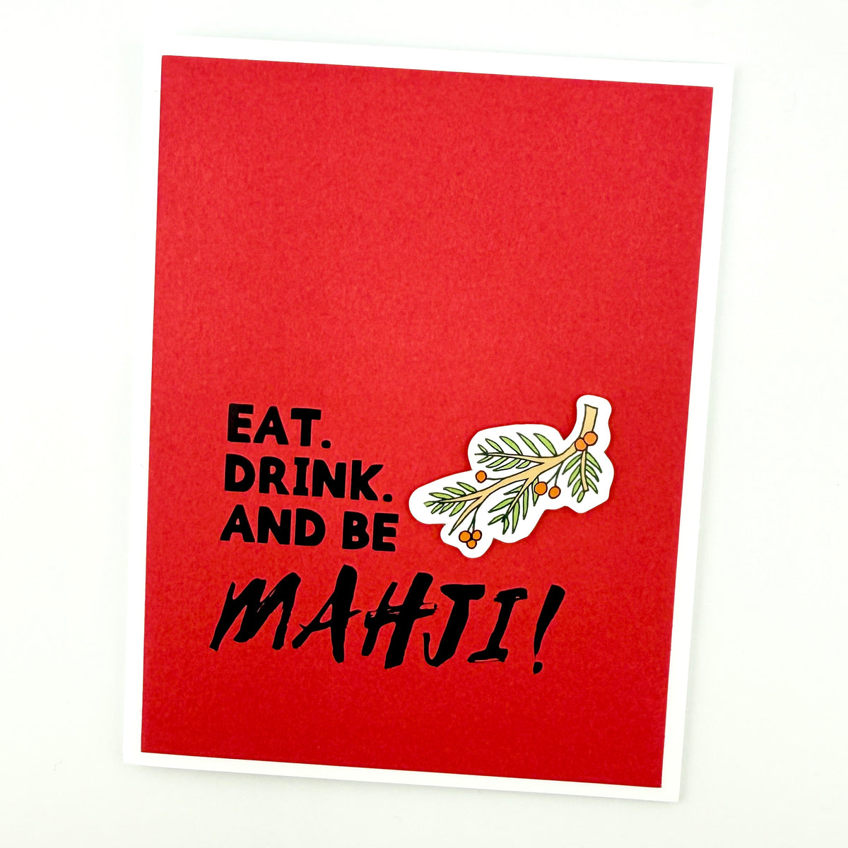 Be Mahji holiday mahjong card