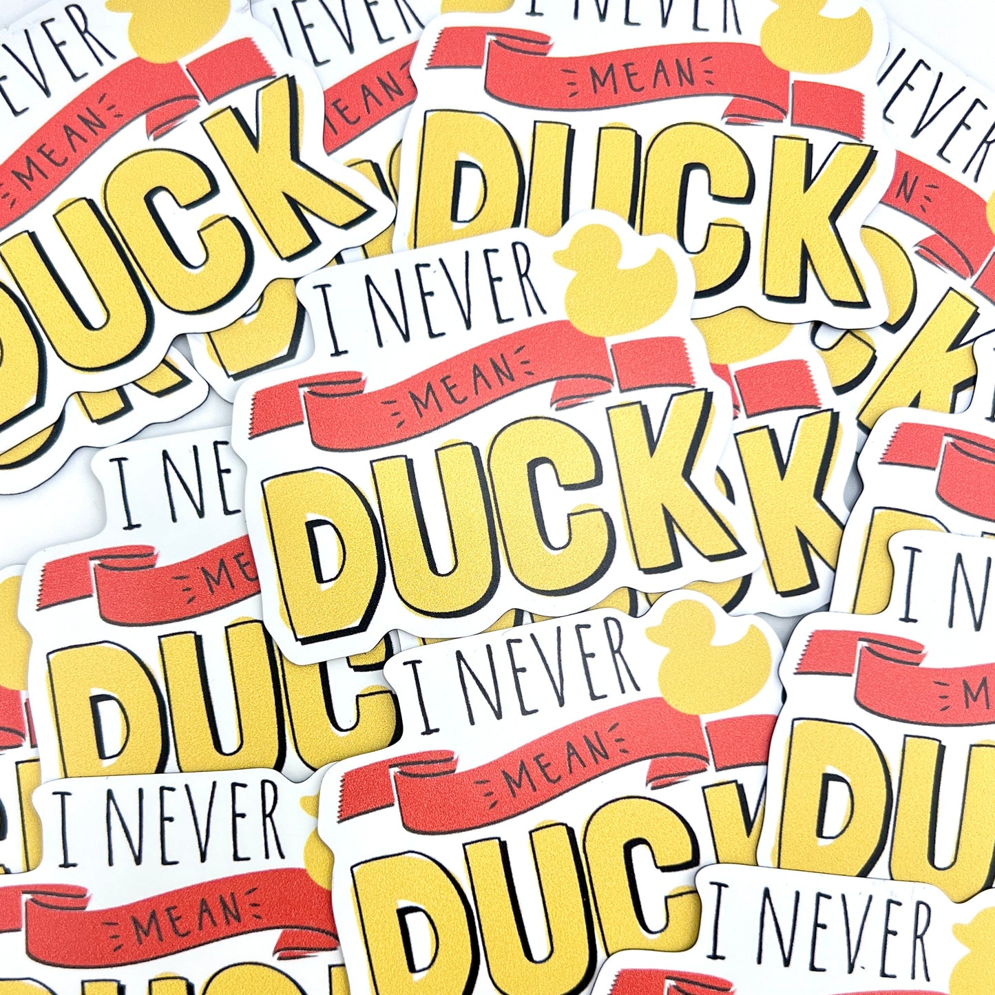 Never Mean Duck magnet