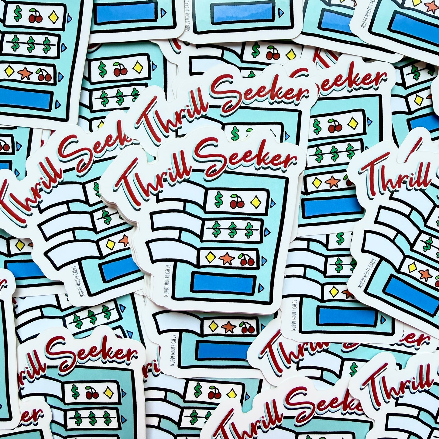 Thrill Seeker Pull Tab vinyl sticker