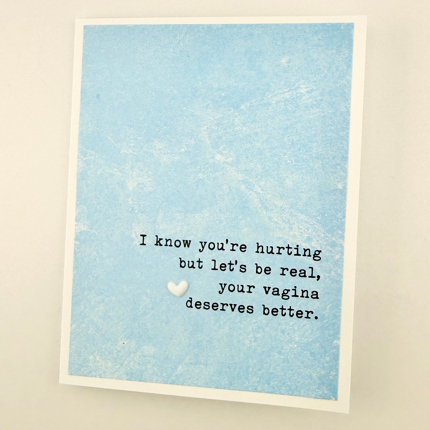 Vagina Deserves Better divorce card