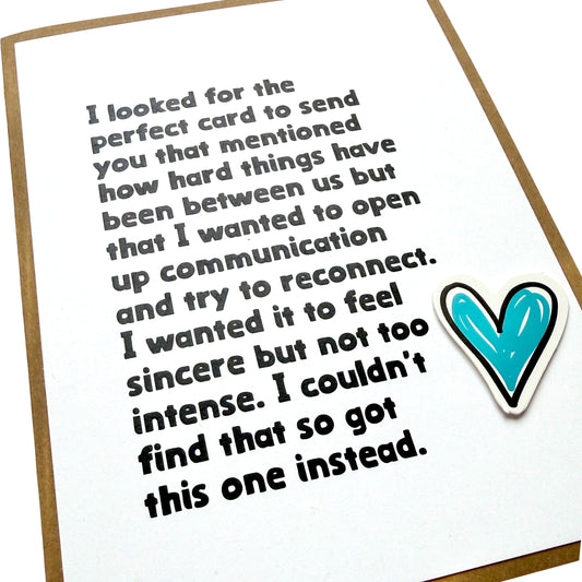 Perfect Card to Reconnect card