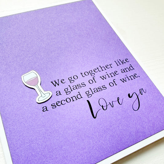 Second Glass of Wine card