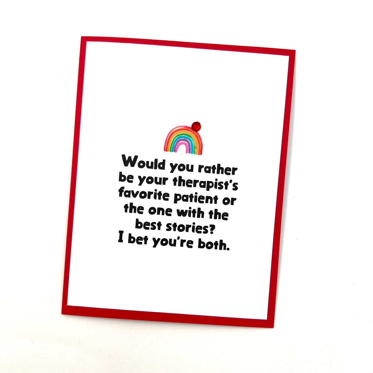 Therapists Favorite Patient card