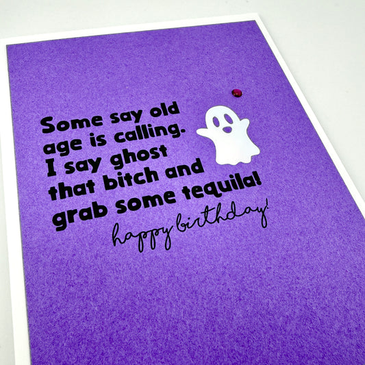 Ghost that Bitch birthday card