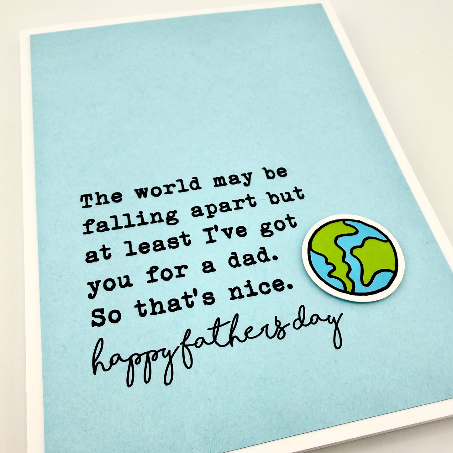 World Falling Apart dad Father’s Day card
