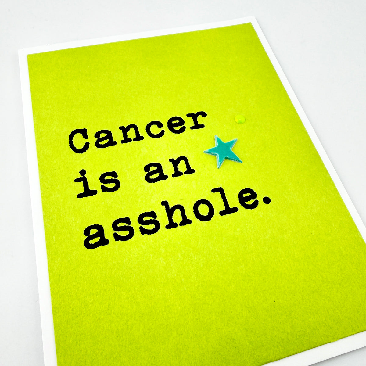 Cancer is an Asshole card