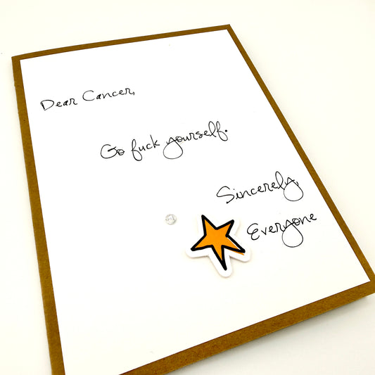 Cancer Go Fuck Yourself card