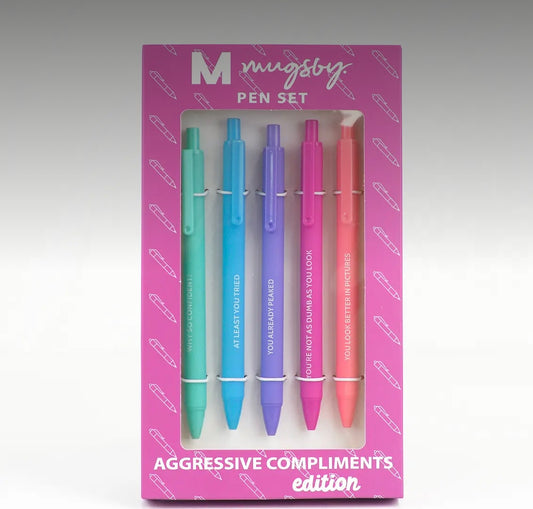 Pen Set—Aggressive Compliments