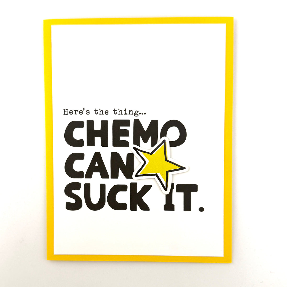 Chemo Can Suck It cancer card