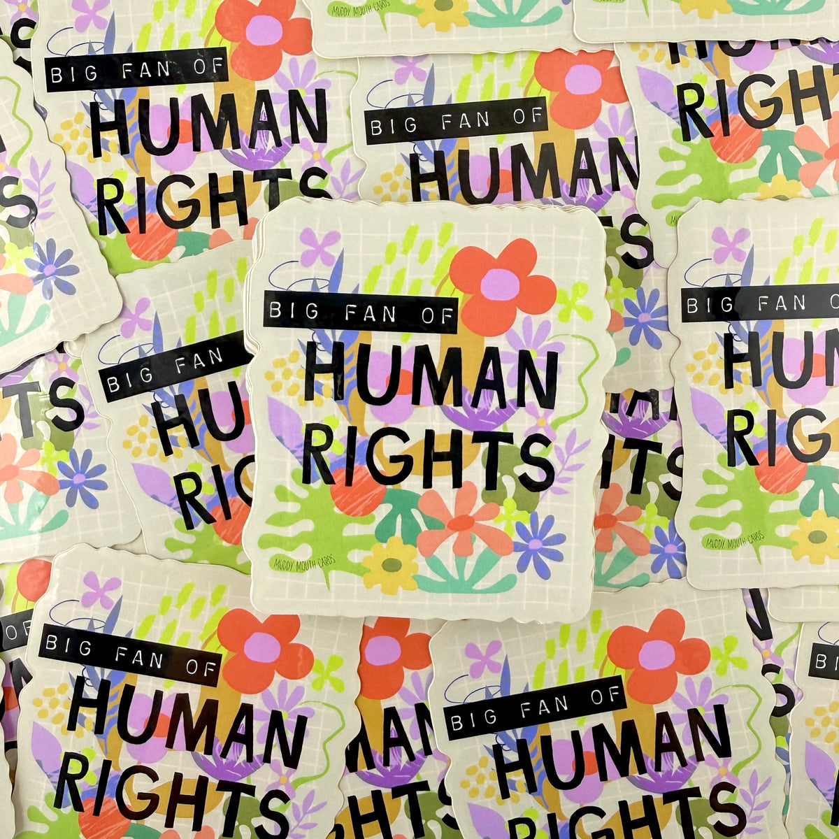 Human Rights vinyl sticker