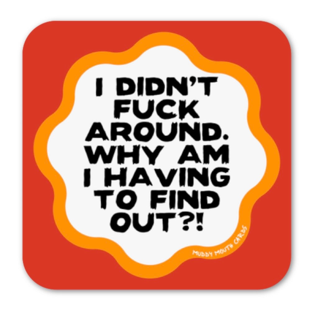 Didn’t Fuck Around vinyl sticker