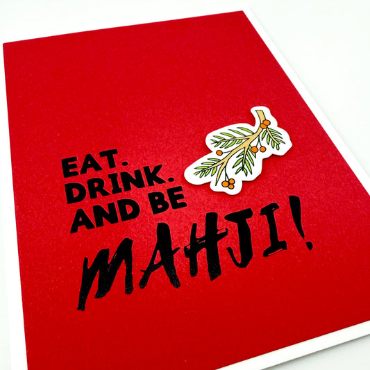 Be Mahji holiday mahjong card