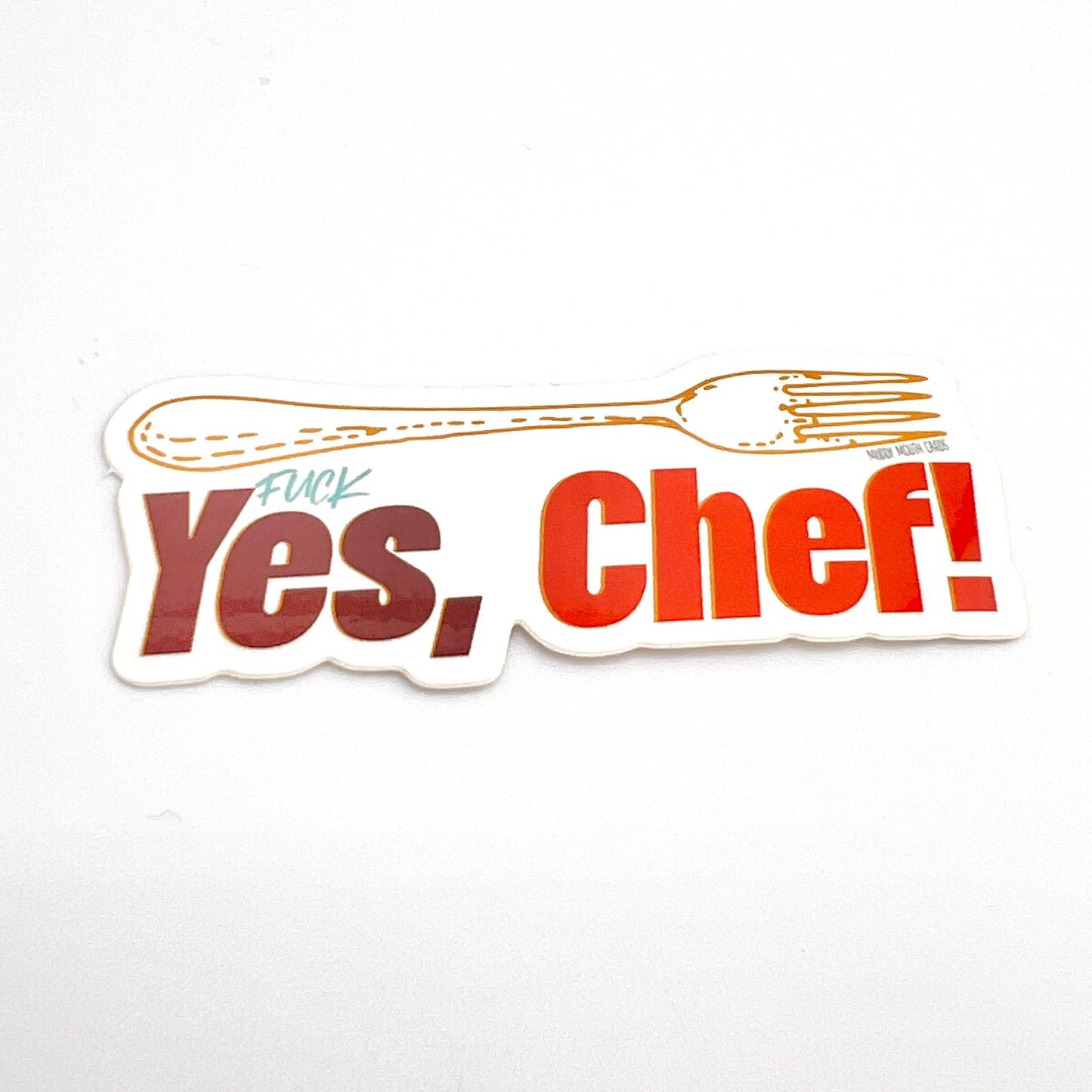 Fuck Yes Chef vinyl sticker