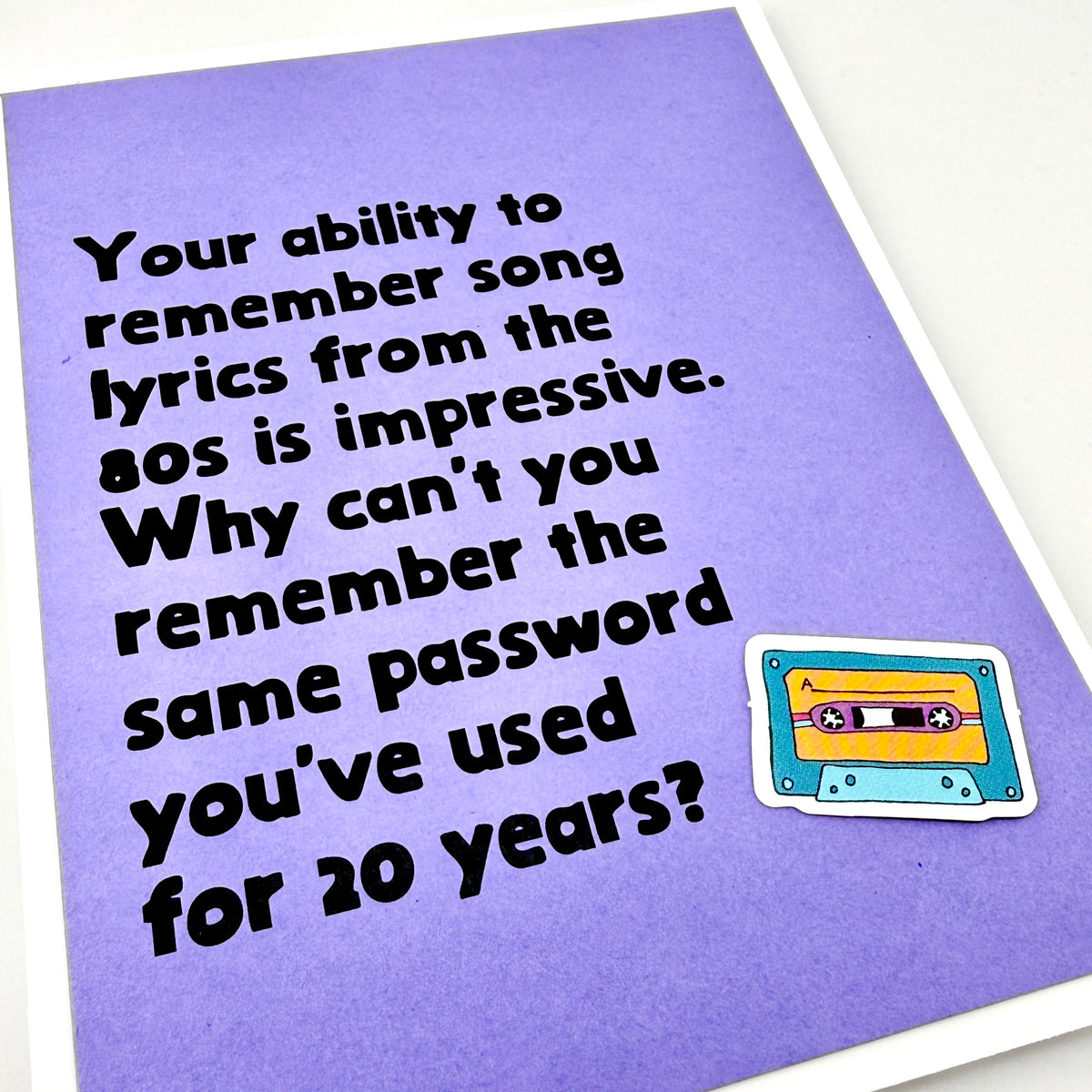 Remember Song Lyrics card