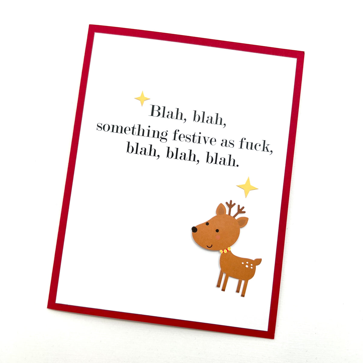 Holiday Blah Blah Festive as Fuck card
