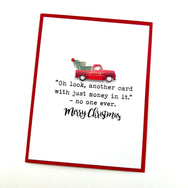Holiday Just Money Christmas card