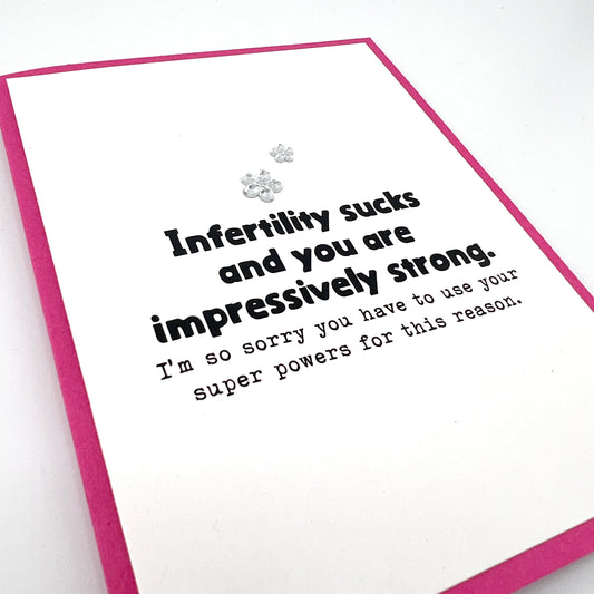 Infertility Sucks You are Strong card