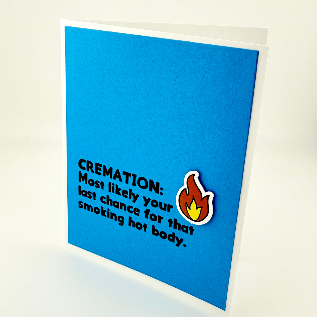 Cremation Smoking Hot Body card