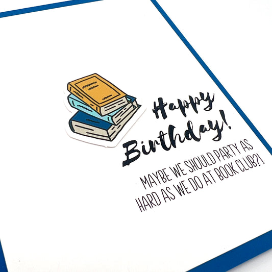 Book Club Party birthday card