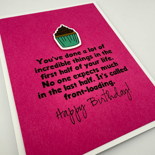 Front Loading birthday card