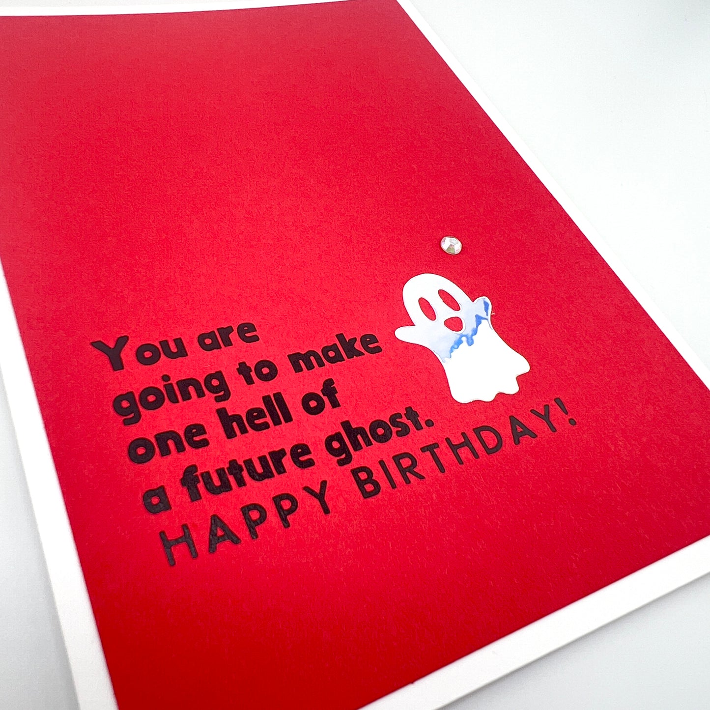 One Hell of a Ghost birthday card