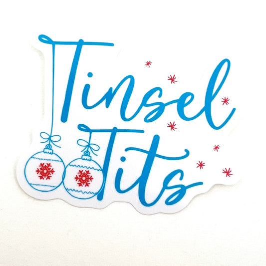Tinsel Tits vinyl sticker