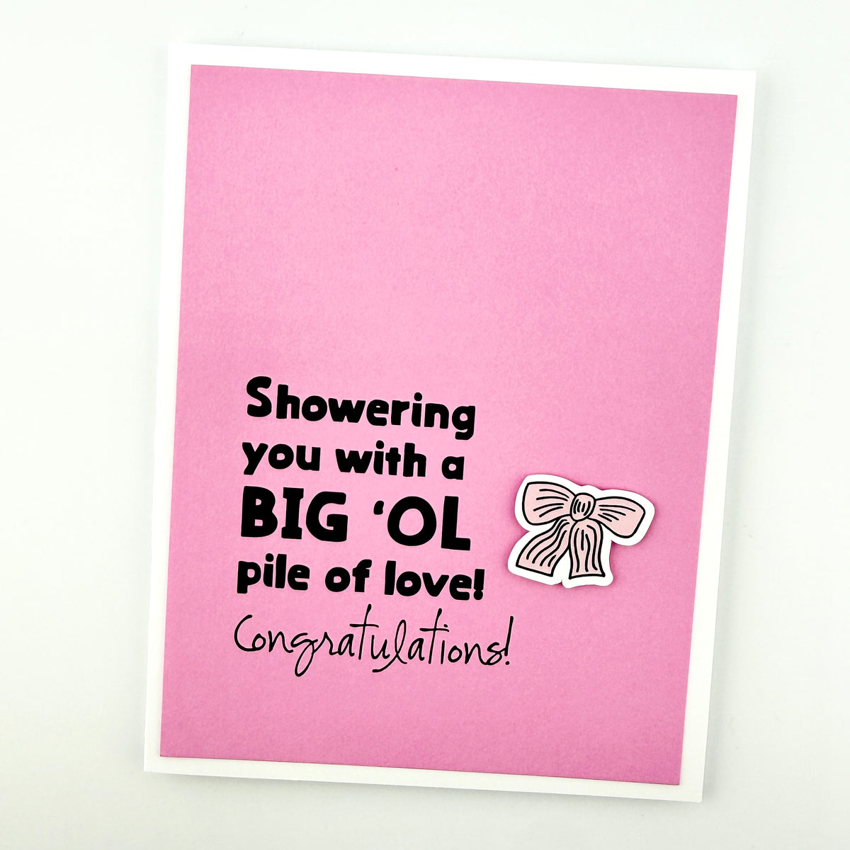 Showering Pile of Love card