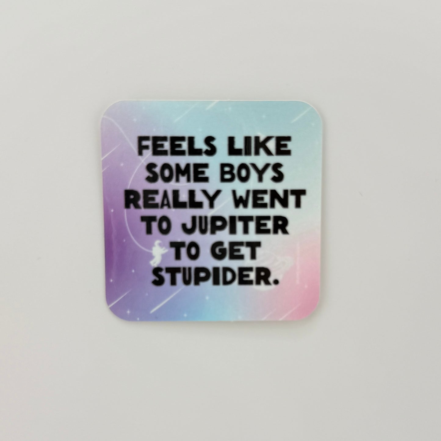 Boys Went to Jupiter vinyl sticker