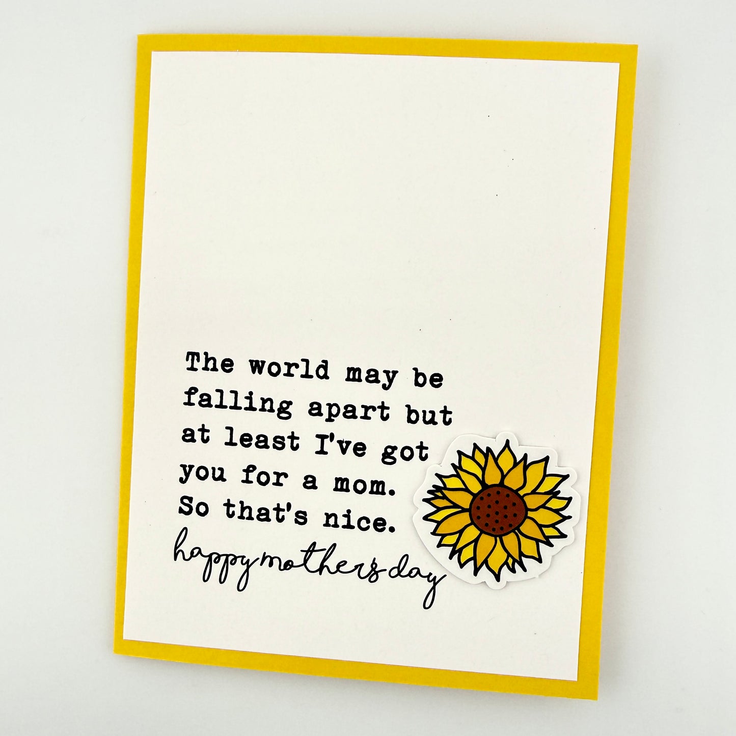 World Falling Apart mom Mother’s Day card