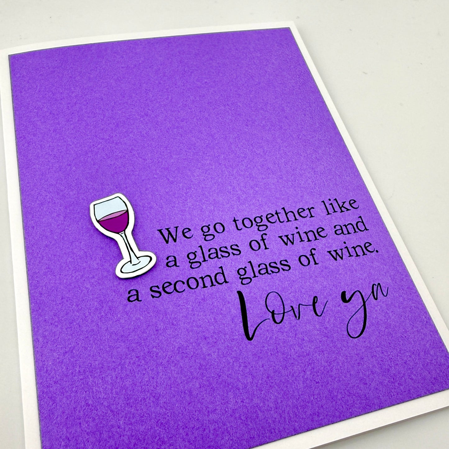 Second Glass of Wine card
