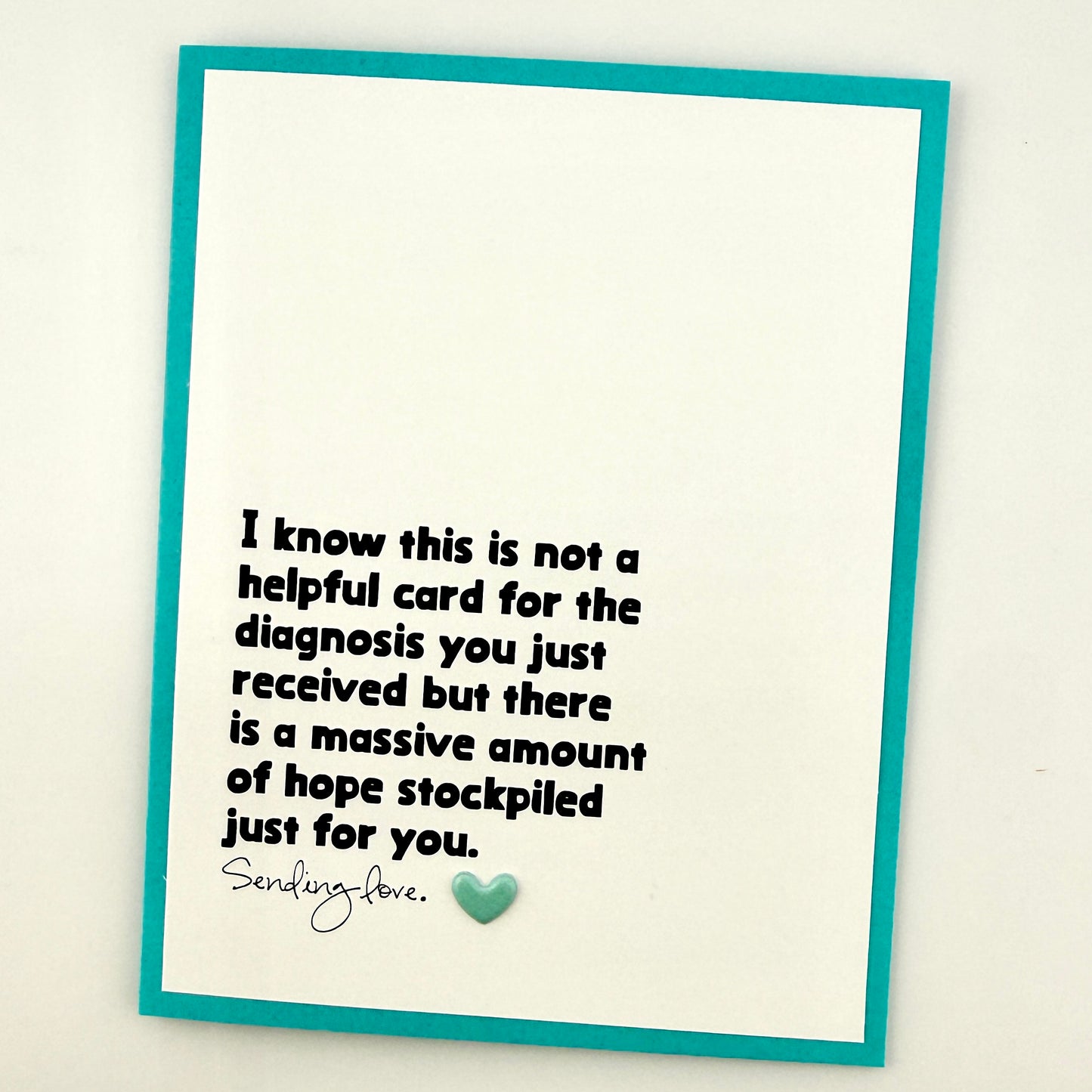 Not Helpful for Diagnosis Hope Stockpiled card