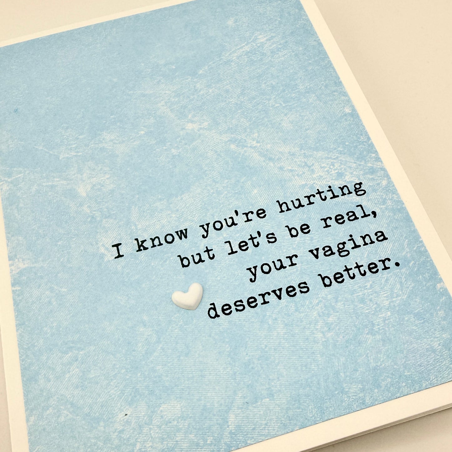 Vagina Deserves Better divorce card