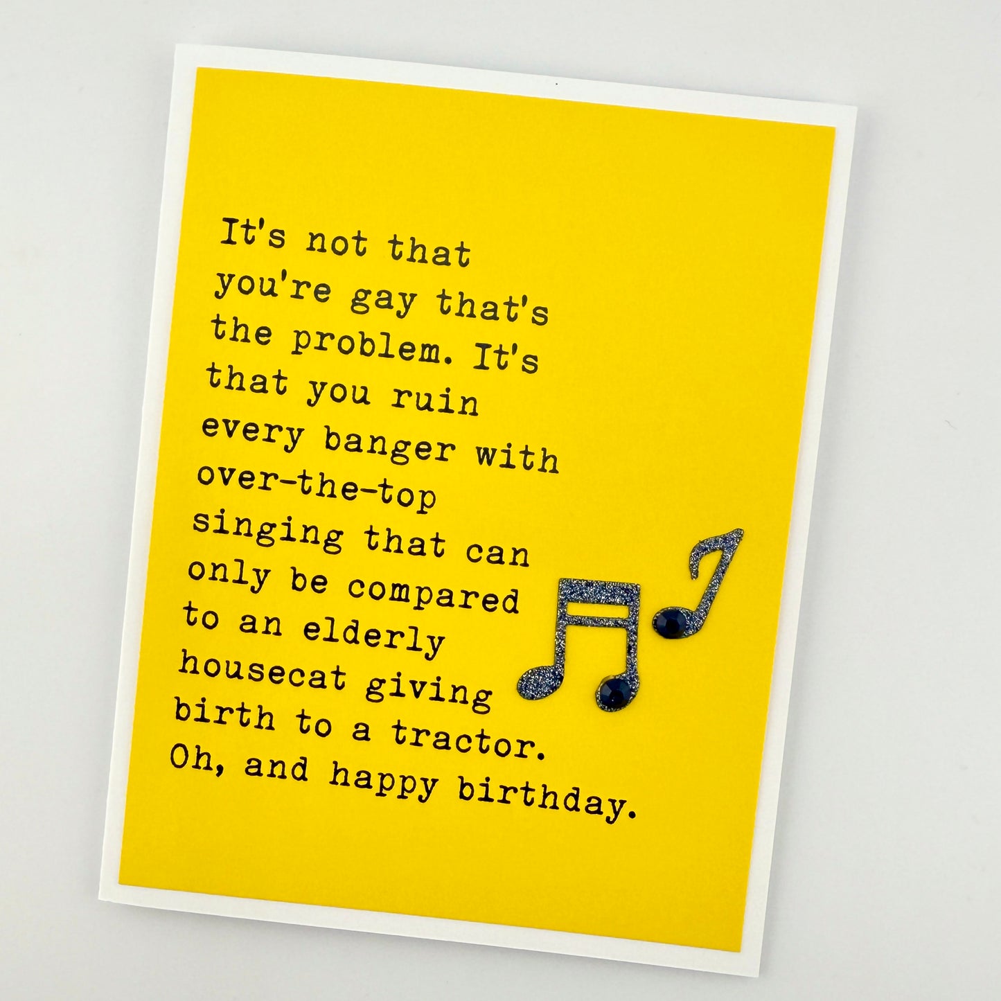 You’re Gay Ruin Every Banger birthday card