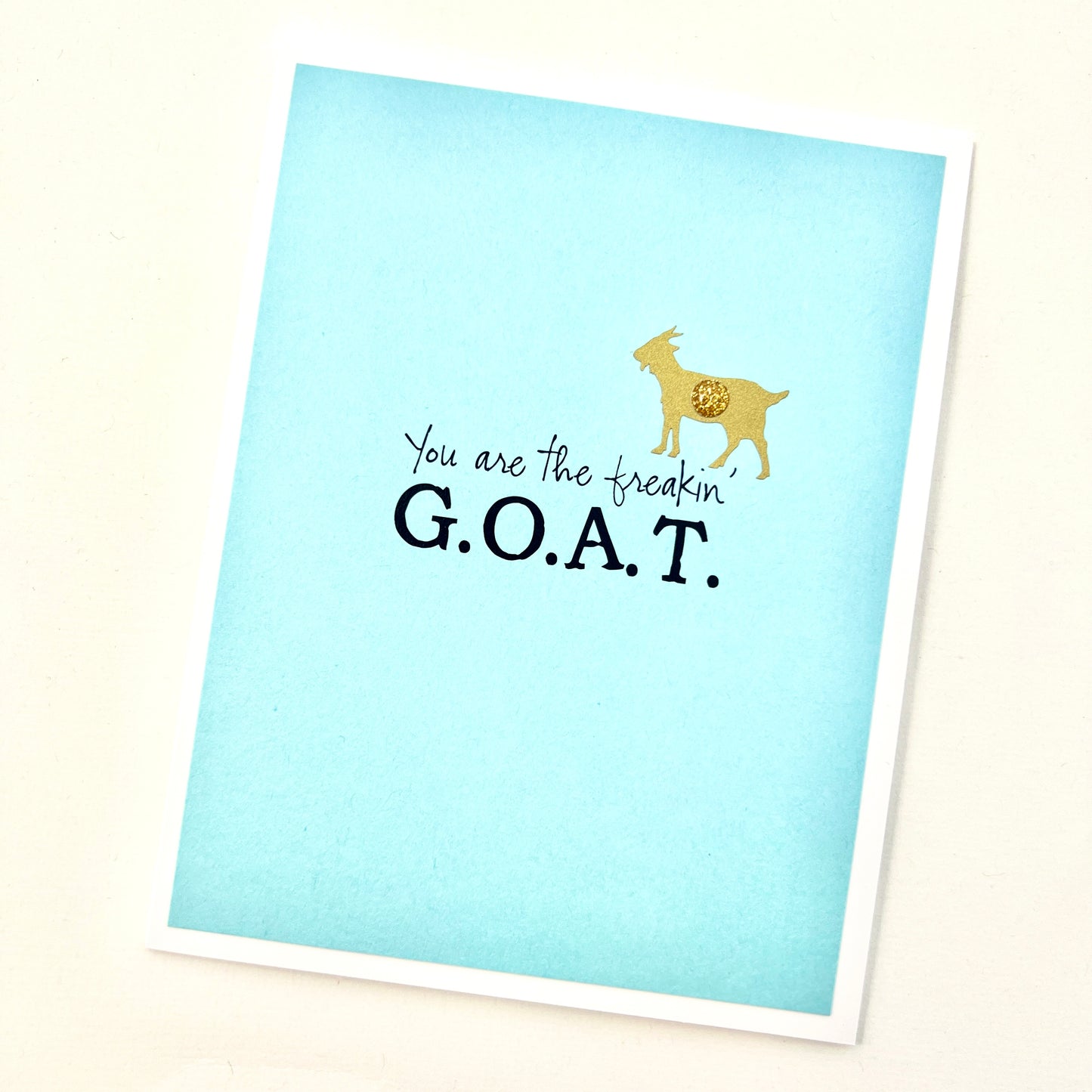 Love GOAT Greatest of All Time card