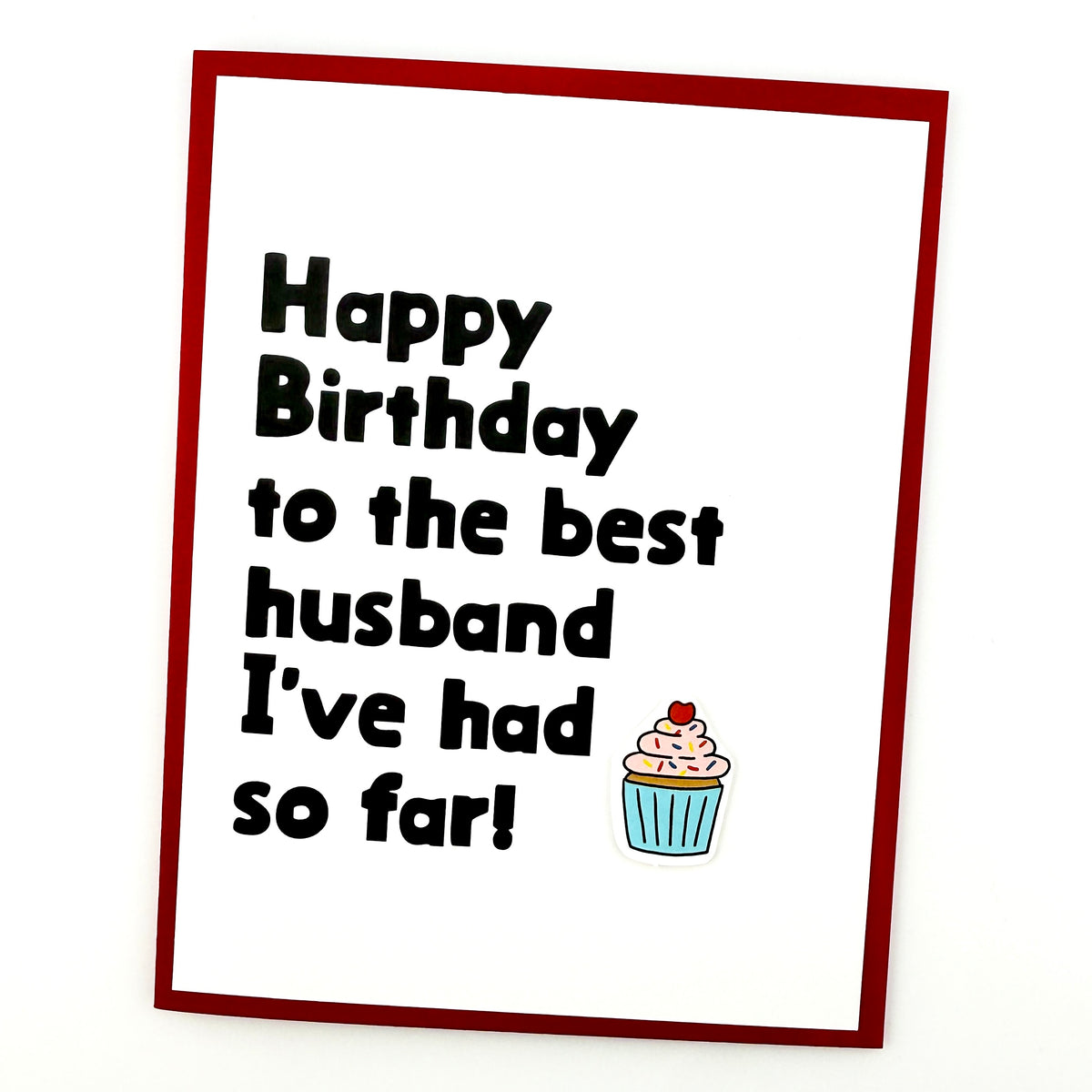 Best Husband So Far birthday card