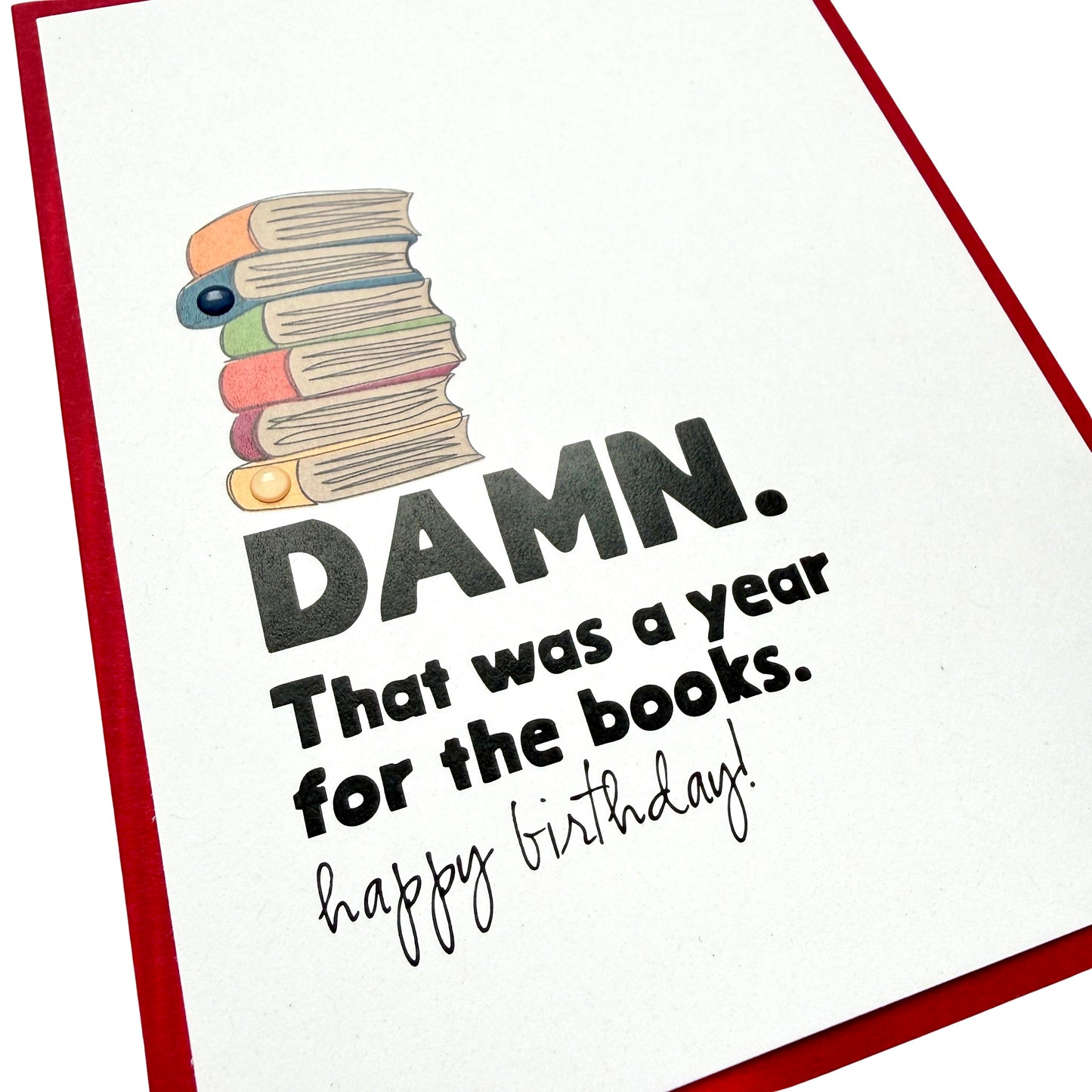 Year for the Books birthday card