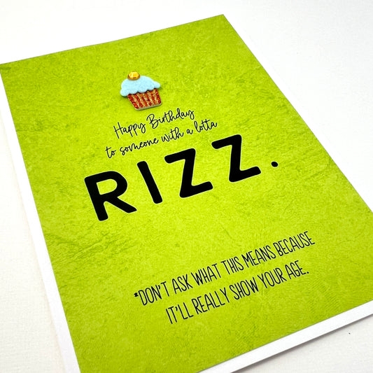 A Lotta Rizz card