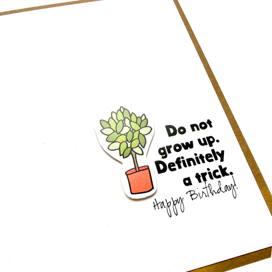 Getting Older is a Trick card
