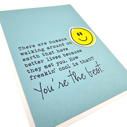 Better Lives Because of You card