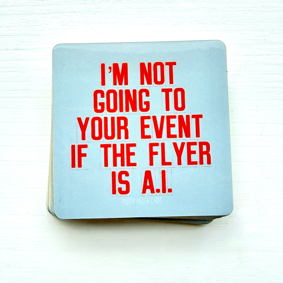 Event Flyer AI vinyl sticker