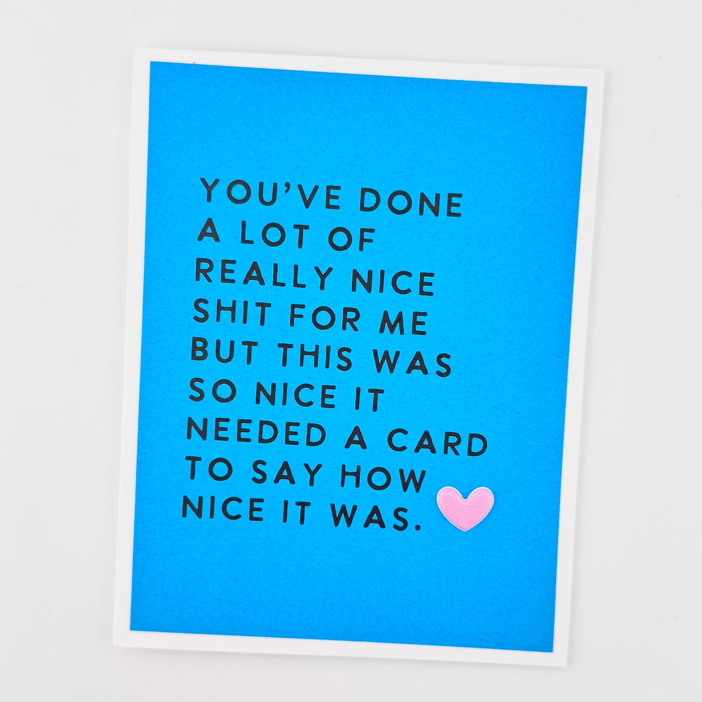 So Nice it Needed a Card card