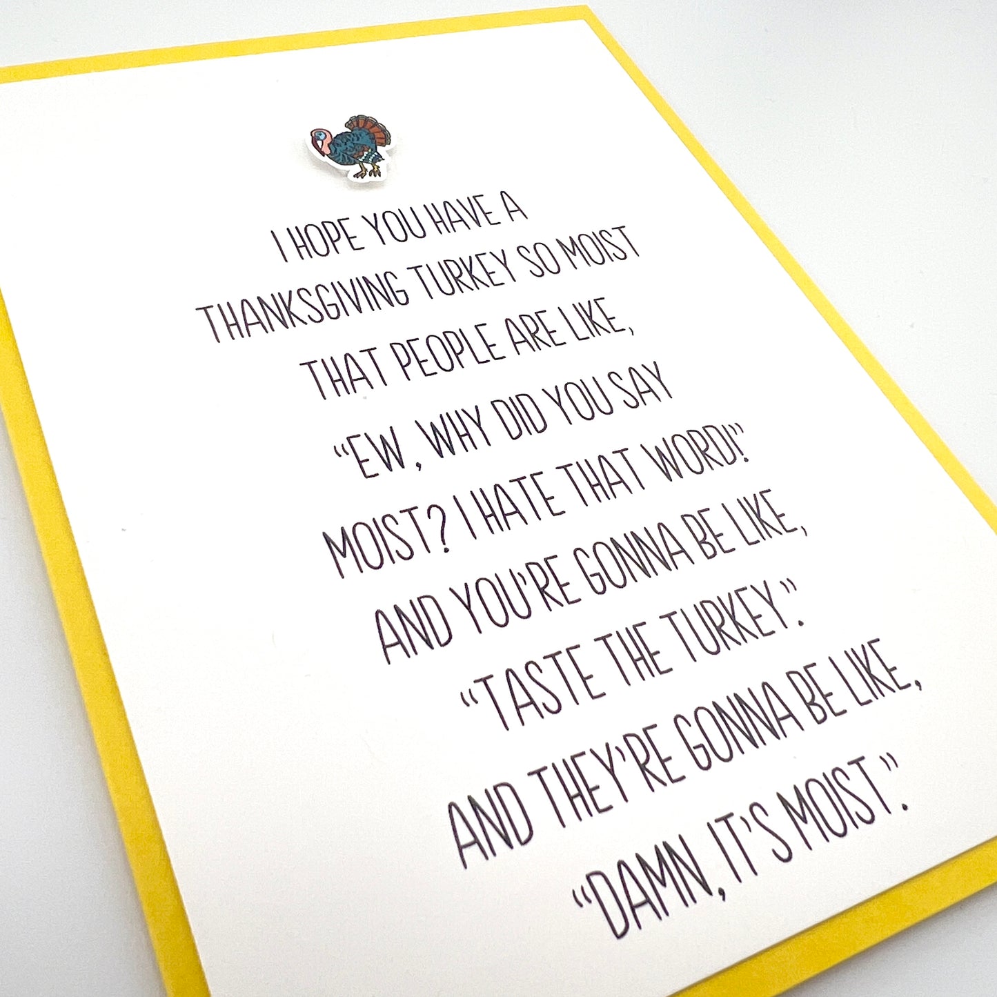 Thanksgiving Moist Turkey Gross card