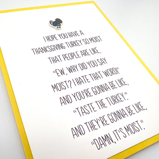 Thanksgiving Moist Turkey Gross card