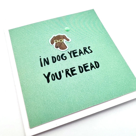 Mini Dog Years card